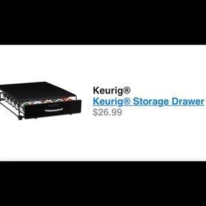 Keurig coffee storage unit